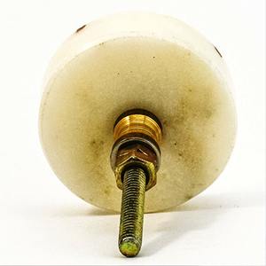 <b>White</b> Marble And Brass Cylinder Handle <b>Door</b> <b>Knob</b> Custom Color Shape Size Made in India - Product Image 4