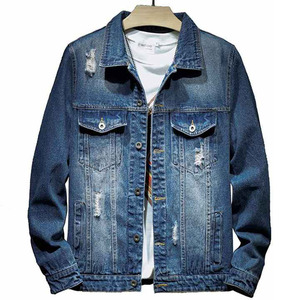 New Outerwear with Cowboy Style Autumn Fashion <b>Denim</b> <b>Jacket</b> Plain <b>Mens</b> <b>Denim</b> <b>Jacket</b> <b>Denim</b> Shell Regular <b>Denim</b> Clothing - Product Image 1