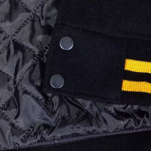 แจ็คเก็ตวาร์ซิตี้ฤดูหนาวแบบยูนิเซ็กซ์ขายดี  ปักลายตามสั่ง ระบายอากาศได้ดี กันน้ำ ดีไซน์ต่อผ้าด้านหน้า แจ็คเก็ตเลตเตอร์แมนผ้าขนสัตว์ - Product Image 5