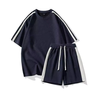 Ensemble de T-shirts courts pour hommes, sur mesure, décontractés, d'été, respirants, en tissu tricoté, à motif uni, 100% coton, grandes tailles, vente en gros - Product Image 3
