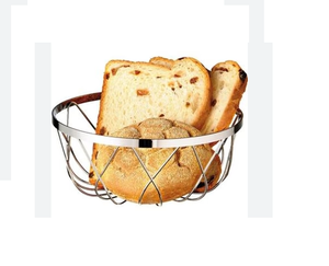 Unique Usage Metal Iron Wire Round Storage <b>Bread</b> <b>Basket</b> for Restaurant Kitchen Accessories Gift <b>Basket</b> Customized Shape - Product Image 1
