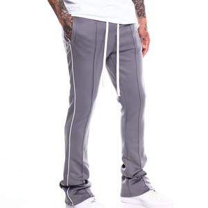 Pantalon de jogging évasé taille haute en coton brodé et à coupe ample pour hommes pantalon de survêtement de course personnalisé en gros - Product Image 3