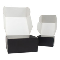 Boîtes en papier laminé mat gaufré personnalisable en carton ondulé kraft pliable pour chaussettes pour expédition emballage cadeau