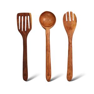 Fabriqué en Inde, respectueux de l'environnement, passe au lave-vaisselle, ustensiles à salade, cuisine à domicile, fabriqué en Inde - Product Image 1