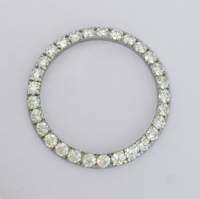 Fabricants de pièces de montres personnalisées Mantra Diamond, diamant moissanite, lunette en acier inoxydable, modèle 41 mm 007, fabriqué en Inde