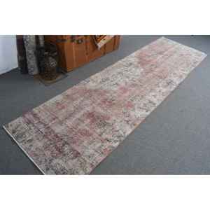 Alfombra Turca, Alfombra de Pasillo de 2.8x9.4 pies, Alfombra Roja Ombré - Product Image 1