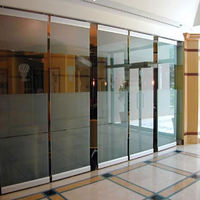 Cloison de bureau en verre coulissante et pliante avec cadre en aluminium pour les lieux sportifs |   Diviseur commercial personnalisé