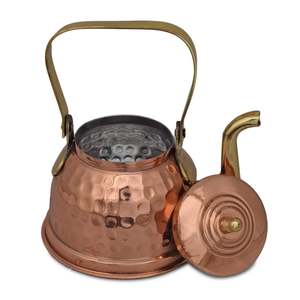 Pure Copper <b>Kettle</b> with <b>Gold</b> Metal Handle Perfect for Hotel Home Coffee and Tea Accessories - Product Image 2