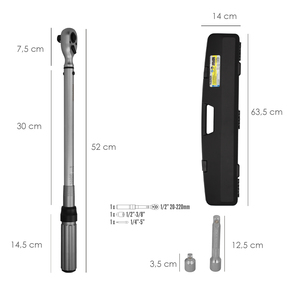 Set di chiavi dinamometriche da 1/2 pollice con prolunga e riduttore da 3/8 di pollice - Product Image 3