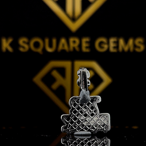 Pendentif personnalisé VVS Moissanite, pendentif Moissanite personnalisé, pendentif Moissanite nom, pendentif Moissanite Hip Hop VVS en argent - Product Image 3