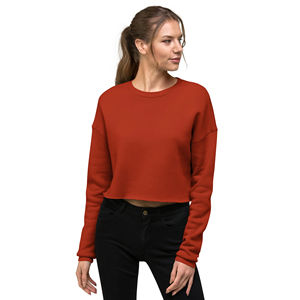 Novedad de 2025, Tops cortos de manga larga para mujer, sudaderas transpirables de talla grande, técnica de lavado para primavera, venta al por mayor barata - Product Image 5