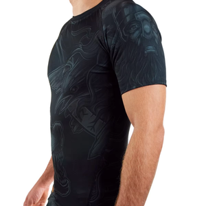 เสื้อรัดกล้ามเนื้อ Rush Guard BJJ แบบสั่งทำพิเศษ พร้อมโลโก้ สำหรับกีฬา ยูนิเซ็กส์ แขนยาว ผลิตจากโพลีเอสเตอร์/สแปนเด็กซ์ เสื้อรัดกล้ามเนื้อ Bjj แบบสั่งทำพิเศษ พร้อมโลโก้ สำหรับกีฬา - Product Image 5