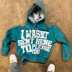 Ropa de moda de talla grande Puff estampado sudaderas con capucha para Unisex básicos algodón mezclado último estilo al por mayor Puff estampado sudaderas con capucha - Product Image 6