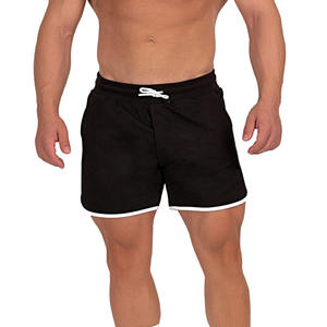 Pantalones Cortos Casuales para Hombre, Cintura Elástica Media, Diseño con Ribete, Secado Rápido, Transpirables, con Bolsillos, para Gimnasio, Entrenamiento y Running, Fabricante OEM - Product Image 1