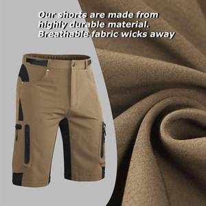Men's <b>Cycling</b> <b>Shorts</b> Quick Dry Breathable Anti-Bacterial Eco-Friendly <b>Padded</b> Liner Brown Regular Fit <b>Short</b> Length - Product Image 2