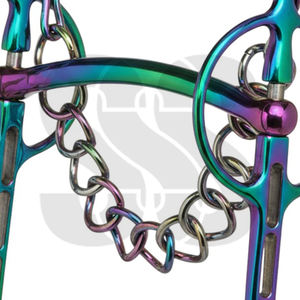 2026 Rainbow Color Hand Made Durable Lightweight High-quality Stainless Steel Horse Bits Stable Side Support Prevents Bit - Product Image 6