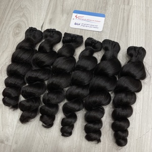 Extensions de cheveux vierges vietnamiennes à double trame, ondulées à la vapeur, longue durée, durables, prêtes à être expédiées - Product Image 1