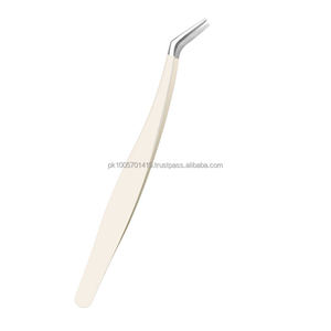 Pinzas Profesionales de Acero Inoxidable con Punta Puntiaguda y Logotipo Personalizado para Extensión de Pestañas - Product Image 6