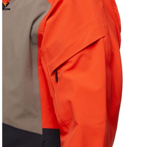 Chaqueta cortavientos impermeable con capucha de bloque de logotipo personalizado para hombre, venta al por mayor, Softshell largo para senderismo al aire libre, color liso - Product Image 4