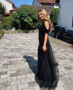 Elegante vestido de noche de seda con acabado satinado Premium - Product Image 3