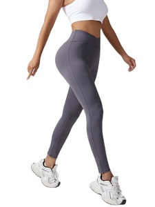Women's Yoga Spandex/Polyester High Waist Breathable Velour Knitted 220g <b>Leggings</b> Vintage Style Full Length Solid <b>Pattern</b> 2026 - Product Image 4