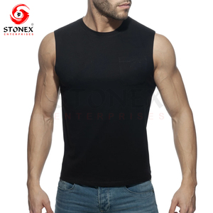 OEM Men's Cotton Tank Top Quick Dry Gym Fitness <b>Singlet</b> Workout Muscle Bodybuilding Top Custom Print Stringer Workout <b>Running</b> - Product Image 1