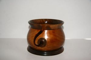 Organizador de hilo de madera de alta calidad hecho a mano, encimera ligera, tejido sin enredos y decoración de ganchillo, cuenco de hilo grande - Product Image 6