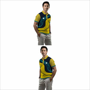 Chemises polo pour hommes de haute qualité, impression par sublimation, légères, coupe ajustée - Product Image 5