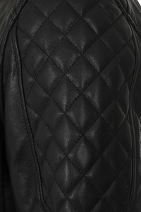 Best Selling <b>Men's</b> Winter Slim Leather <b>Jacket</b> with Stand Collar and Front Logo Customized Design <b>Canvas</b> Top for XS Size - Product Image 6