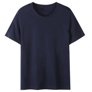 OEM logotipo personalizado pesado 200g algodón peinado cuello redondo manga corta hombres y mujeres camisetas de moda camiseta para hombres - Product Image 5