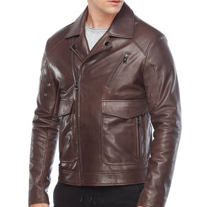 Chaquetas de Cuero de Invierno de Alta Calidad con Talla y Logotipo Personalizados, Precio de Mayoreo, Chaqueta de Cuero Personalizada - Product Image 4