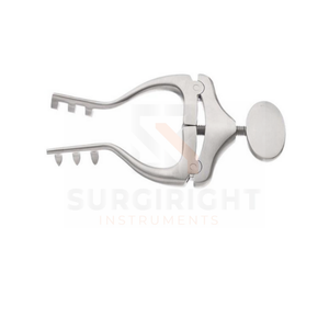 Écarteur à retenue automatique Jansen 3x3 broches émoussées avec vis de réglage Instruments chirurgicaux généraux par Surgiright Instruments - Product Image 5