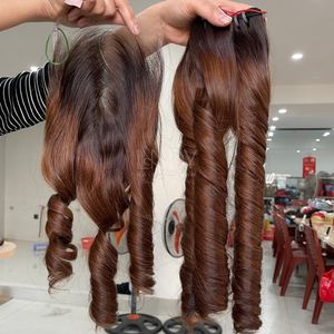 Extensiones de Cabello Humano Vietnamita Ombre de la Más Alta Calidad a Precio Increíble, Cabello Virgen Ombre, Juego de Paquetes con Cierre 2025 - Product Image 1