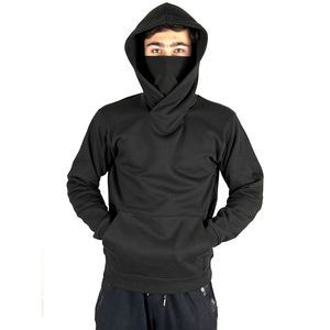 Sudadera con Capucha de Ganchillo de Moda, Capucha con Máscara de Doble Capa, Primavera, Tejido Grueso, Talla Grande, Personalizada para Hombre, Venta al por Mayor, Cómoda - Product Image 1