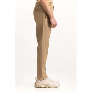 Pantalones Chinos Aviator Color Caqui, 100% Algodón, Logotipo Personalizable, Corte Recto, Cierres de Cremallera, Estilo Formal, Tallas XL a 6XL Disponibles, MN-TRC-SS25-015 - Product Image 1