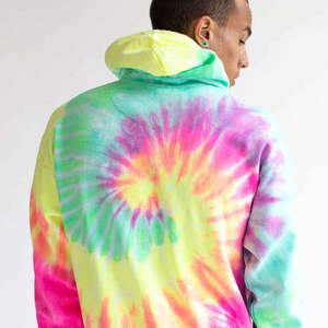 Vente flash : sweats à capuche tie-dye grande taille pour hommes, imprimés numériquement, 100% coton molletonné, respirants, anti-transpiration, design coloré - Product Image 5