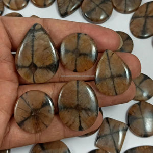 Natural Chaistolite Polished Slice Cabochon Lot Gemstone <b>Healing</b> Gemstone for Crystal Crafts Jewelry Wholesale Price - Product Image 2