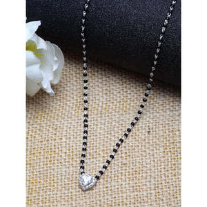 NOVAMART Fine Pure Silver Mangalsutra Pendant Elegant Gift for <b>Wives</b> Wholesale Export - Product Image 2