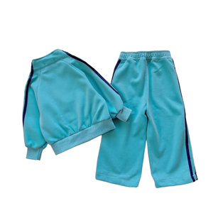 Ensembles de vêtements d'hiver pour tout-petits garçons poids lourd sweat à manches raglan surdimensionné à capuche Baggy pantalon large respirant - Product Image 6