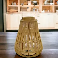 Rotin Antique Lanternes avec Jambes Osier Bambou Bougeoirs Lampe Couvre Vietnam Décoration pour Mariage Décor À La Maison