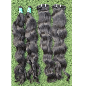 Extensions de cheveux de luxe indonésiennes 100% naturelles, vierges Remy, cuticules alignées, simple trame, double trame - Product Image 6