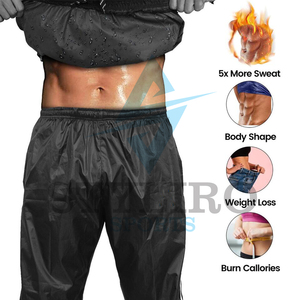 Traje de Sauna Unisex de Primera Calidad, Más Vendido, para Pérdida de Peso, Ejercicio Intenso, Quema de Grasa, Cintura Elástica de Nailon/Poliéster - Product Image 4