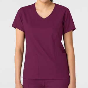 Premium <b>Scrub</b> Uniform Sets for Women Oversize Fit V-neck <b>Scrubs</b> <b>Top</b> & Yoga Jogger Pants with Pockets - Product Image 5
