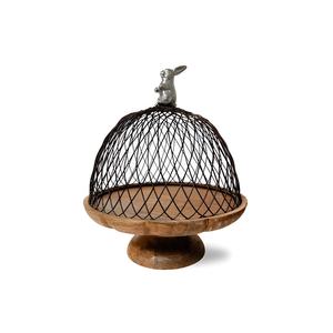 Présentoir de gâteau en bois de conception la plus fine de vente chaude fait à la main nouveau support de gâteau en bois décoratif en bois perlé en cristal fini brillant - Product Image 6
