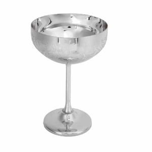 Gobelet à vin en acier inoxydable martelé de luxe de style classique pour restaurants hôtels camping et fêtes-Type céramique d'argile - Product Image 5
