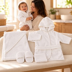 ชุดเสื้อคลุมอาบน้ำเด็กฟิดา - Product Image 2