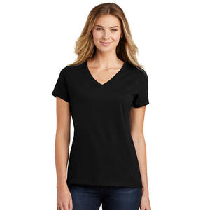 Camiseta de Verano para Mujer, 100% Algodón, Casual, Color Puro - Product Image 1