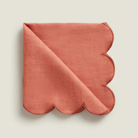 Serviettes en tissu de broderie serviettes de table lavables douces réutilisables pour la Table à manger OEM de dîner de famille de fête de mariage