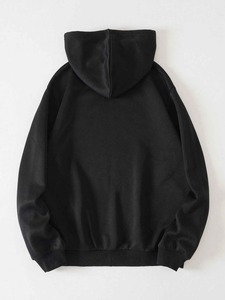 Men Gothic <b>Rhinestone</b> Hands Zip Hoodie Oversized Regular Sleeve Black Fleece Sweats winter Streetwear <b>Jacket</b> - Product Image 2