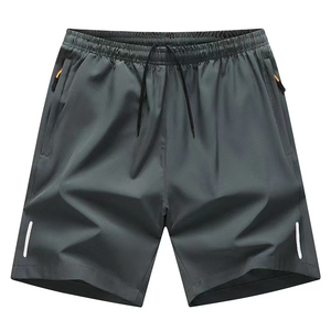 Nouveau design 2026 – Short tricoté léopard 100 % polyester respirant à taille mi-haute avec cordon de serrage pour homme, logo personnalisé - Product Image 4